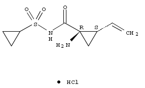 Cyclopropanecarboxamide, 1-amino-N-(cyclopropylsulfonyl)-2-ethenyl-, hydrochloride (1:1), (1R,2S)-